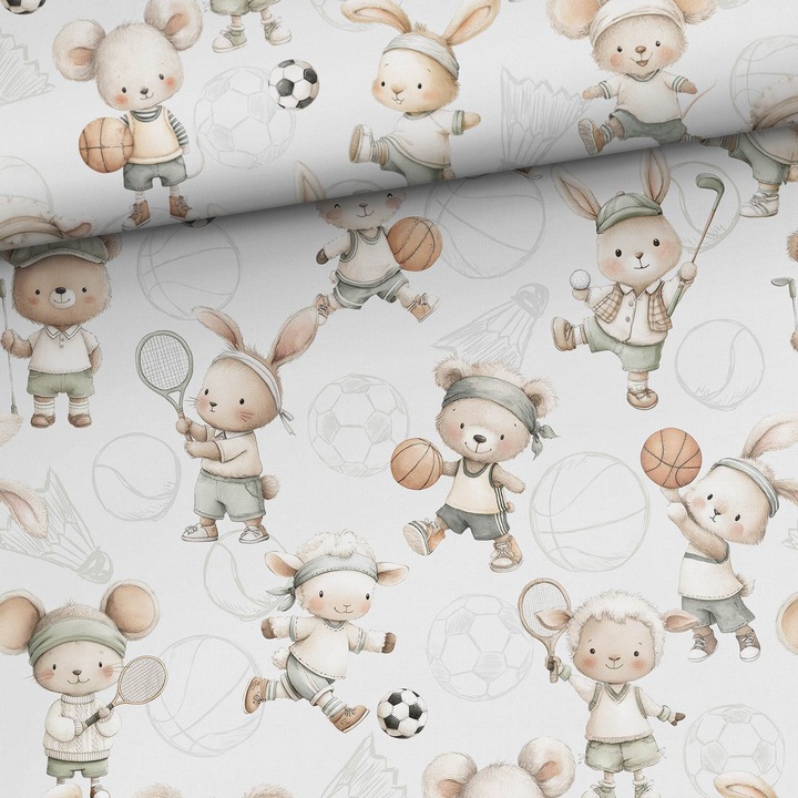 Material textil, Bumbac imprimat Sport, bumbac 100%