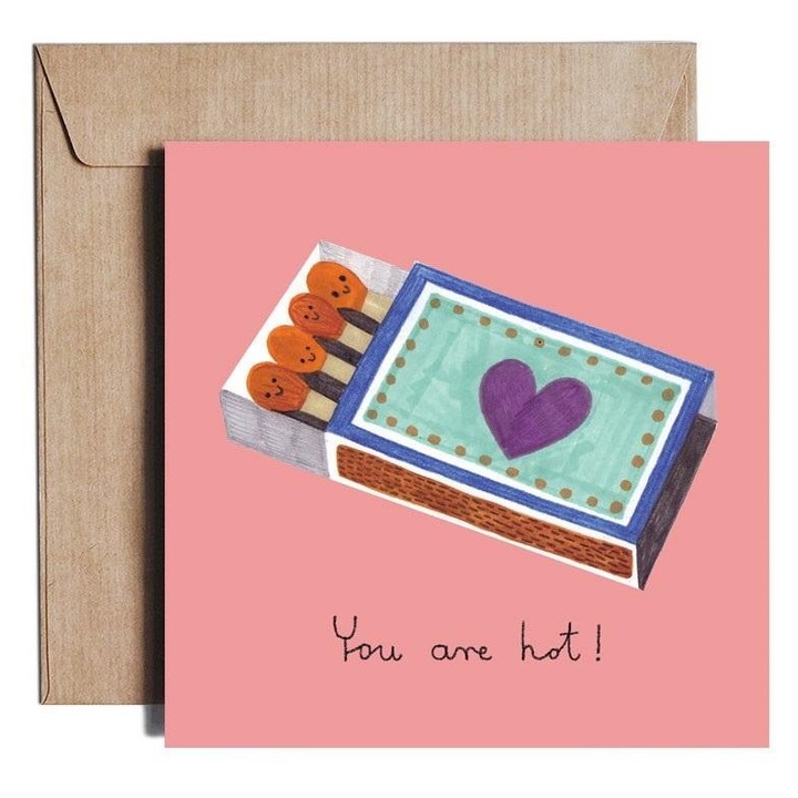 Felicitare Pieskot You Are Hot multicolor 15.1x15.4cm