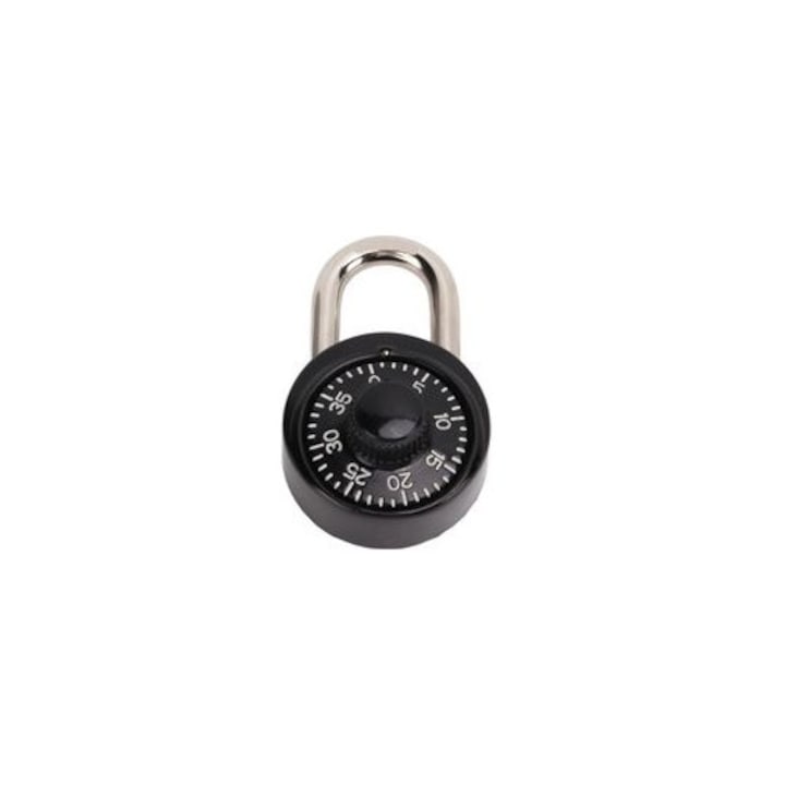 Lacat cu cifru, otel tratat termic, rezistent la apa, 64x40x19mm