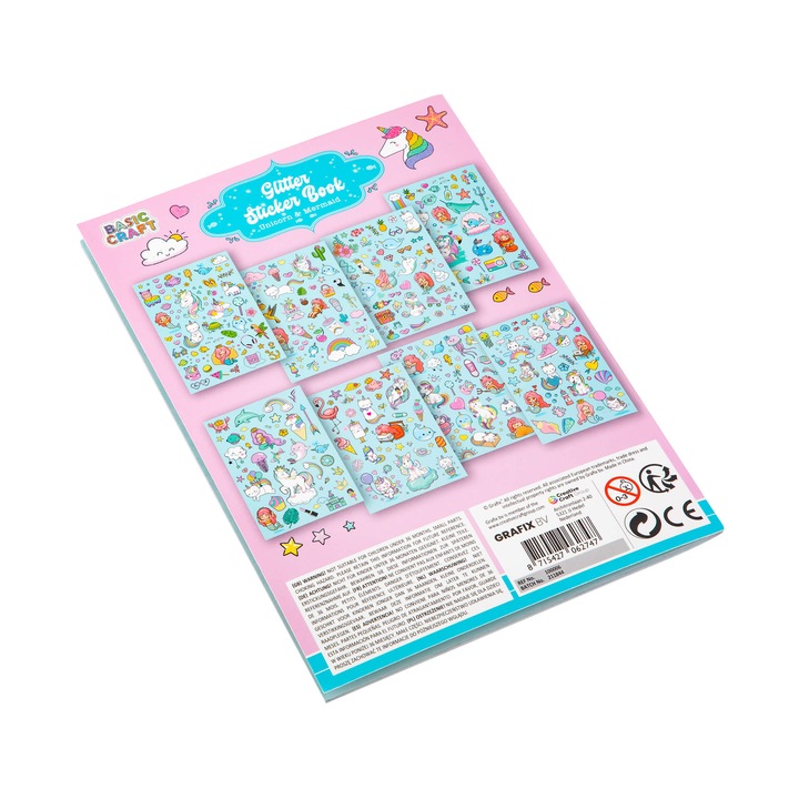 Книжка със стикери Moxy, А5, синя