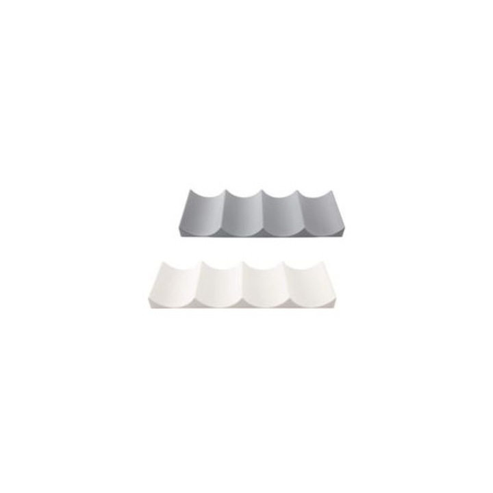 2 db bortartó állvány, műanyag, sötétszürke-fehér, 29.3x9.8x2.3cm, 10 palack kapacitás