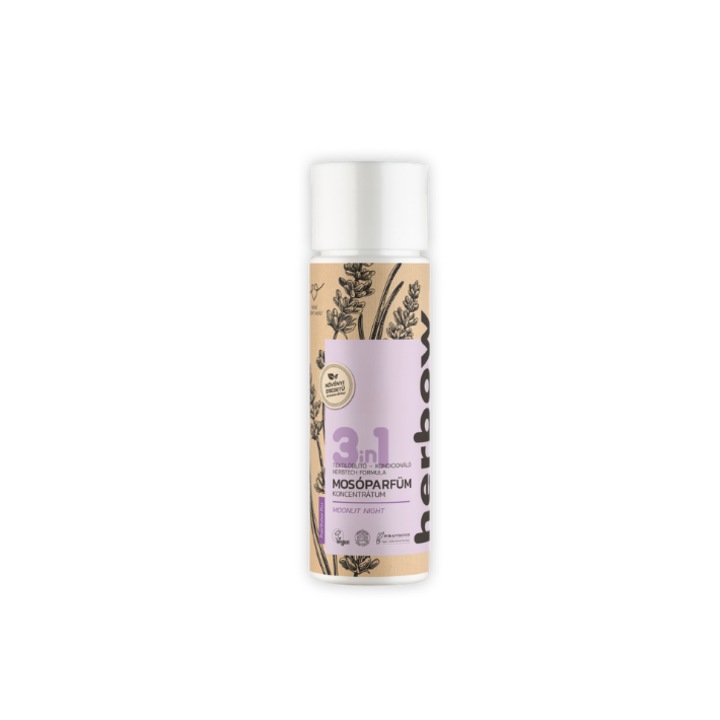 3IN1 Parfümkoncentrátum öblítéshez és textilöblítőhöz, Moonlit night 200 ml HERBOW