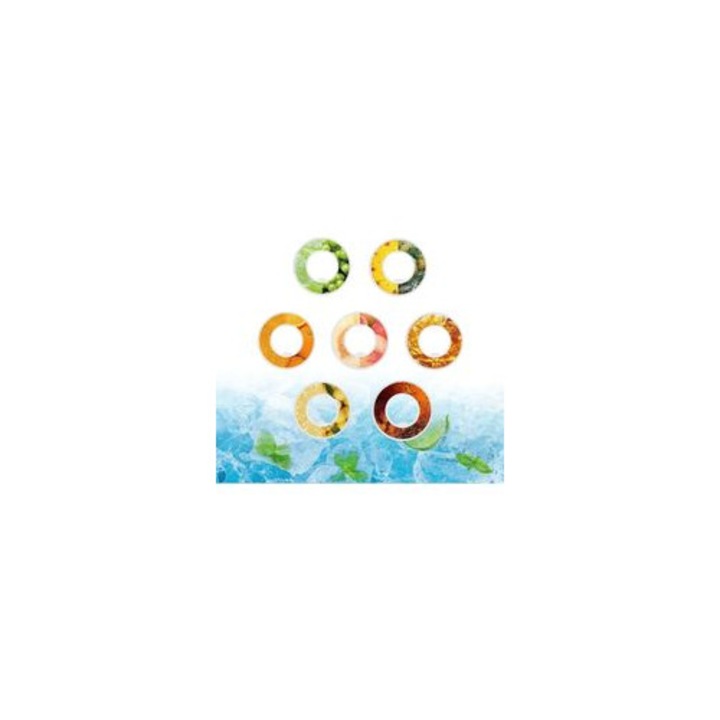 Capsule aromatizante pentru sticle de apa, fructe, 10x1g, set