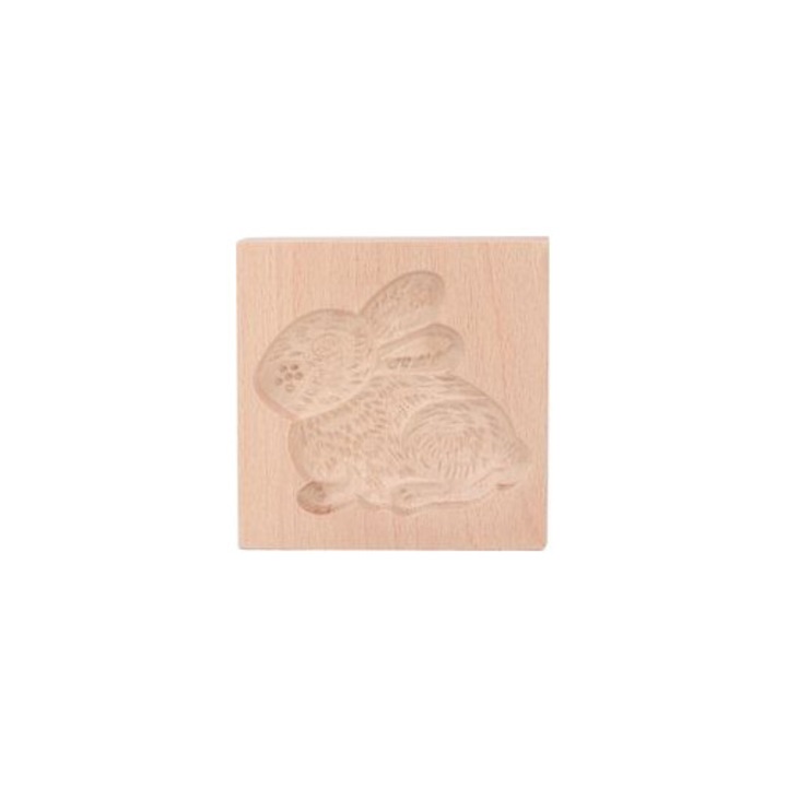 Moulu biscuiti lemn fag model iepure 10x5cm