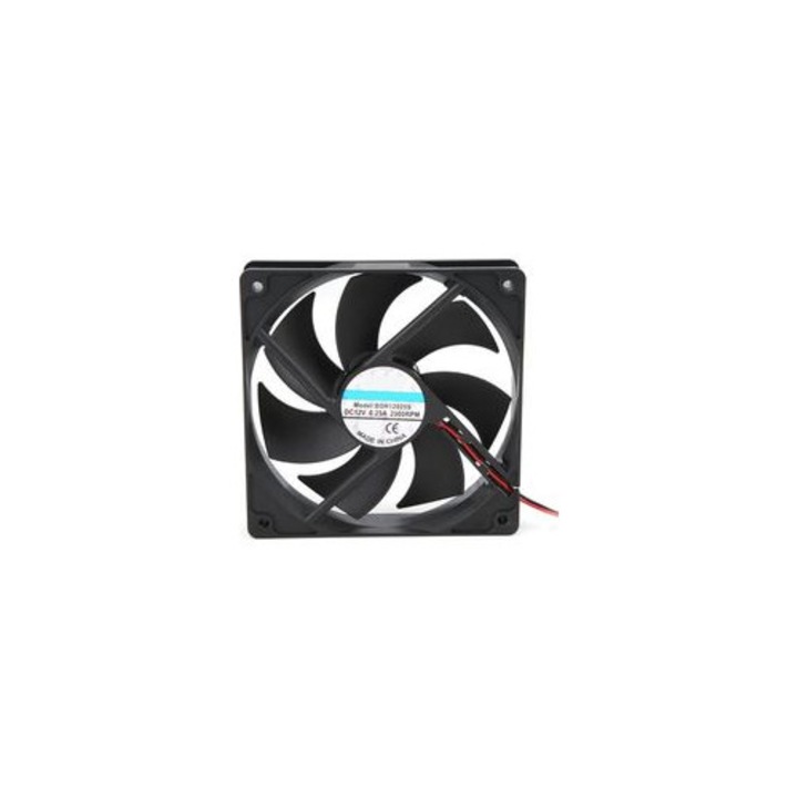 Ventilátor inkubátorhoz 48/56, műanyag, 12V, 12x12x2,5cm, 40dB, 2000rpm
