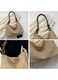 Geanta de umar/poseta din paie, cu fermoar si maner din piele ecologica (PU), reglabila convertibila in crossbody, impletitura boema, natural, 28.5x8.5x19 cm