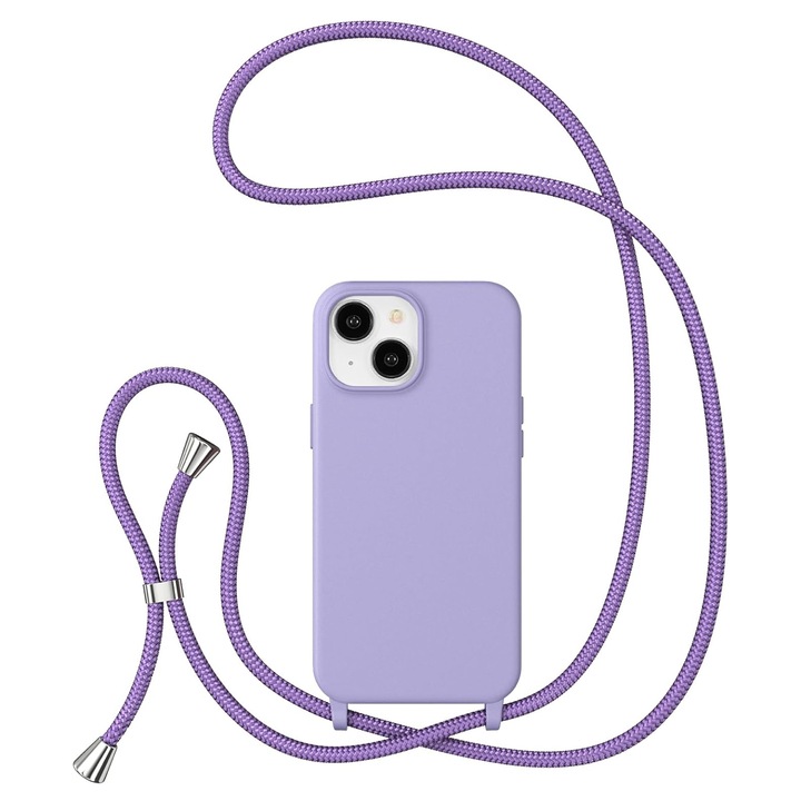 TP-16 Husă din silicon cu șnur pentru Samsung A54 – Mov Digital One LSSS02214 – 1570128