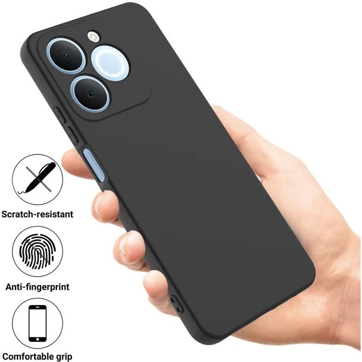 Силиконов гръб TP66 +камера за Realme Note 70T- Черен Digital One LSSS02219 – 1001709