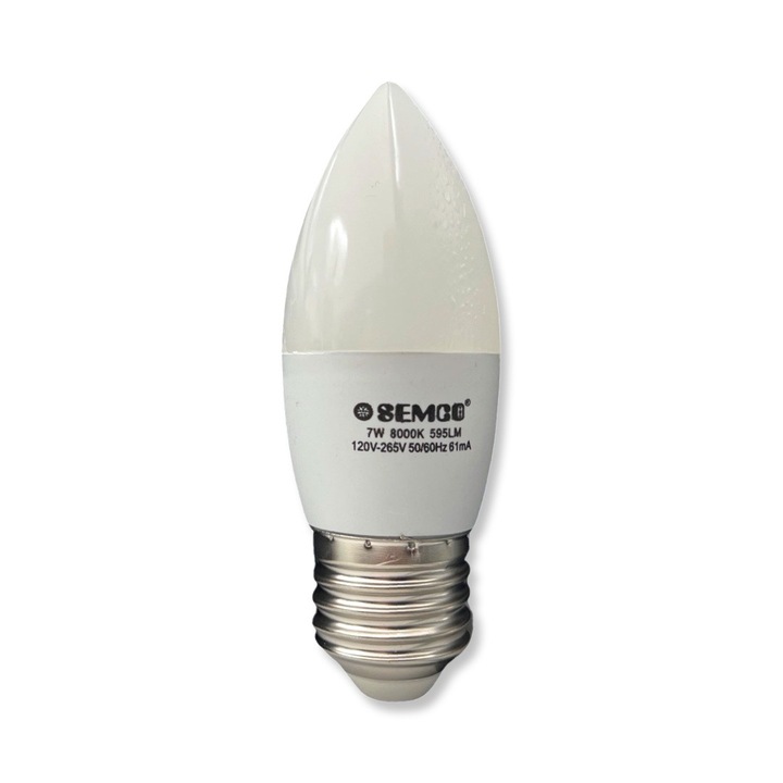 OSEMCO LED E27 C37 7W izzó Vékony Digital One LSSS01349 – 6232055, LED, 7W
