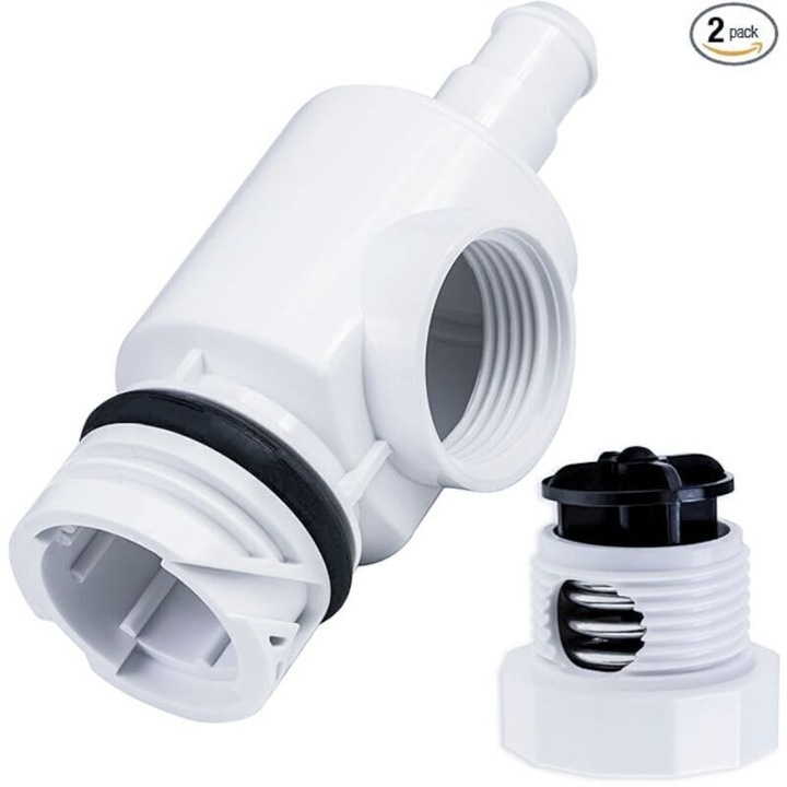 Kit de inlocuire / set de piese D29 UWF si 9-100-9002, compatibil cu Polaris 180/280/380/480 PRO/3900, protectie la suprapresiune, din ABS rezistent, alb, 2 piese