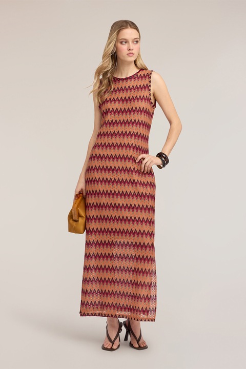 Motivi, Rochie lunga fara maneci, Multicolor