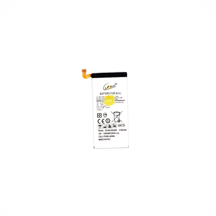 L✮STAR akkumulátor Samsung A3 2015 A3 A300F 2100mAh Digital One LSSS02701 – 481606, 2100mAh