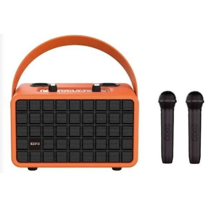 M2313 Vezeték nélküli karaoke hangszóró Authentics S2313 2 mikrofonnal Digital One LSSS02865 – 1332691, 15W, Bluetooth
