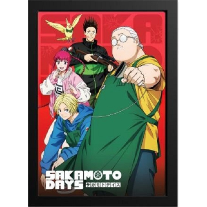 Poster inramat si iluminat - Sakamoto Days, Negru