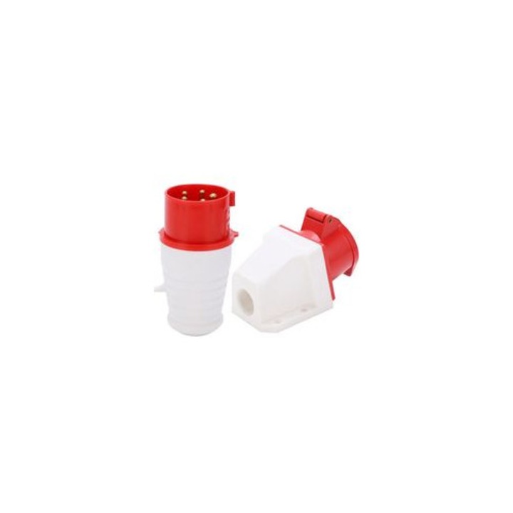 Ipari csatlakozóaljzat 16A 5 pólusú IP44 220-415V felületre szerelhető