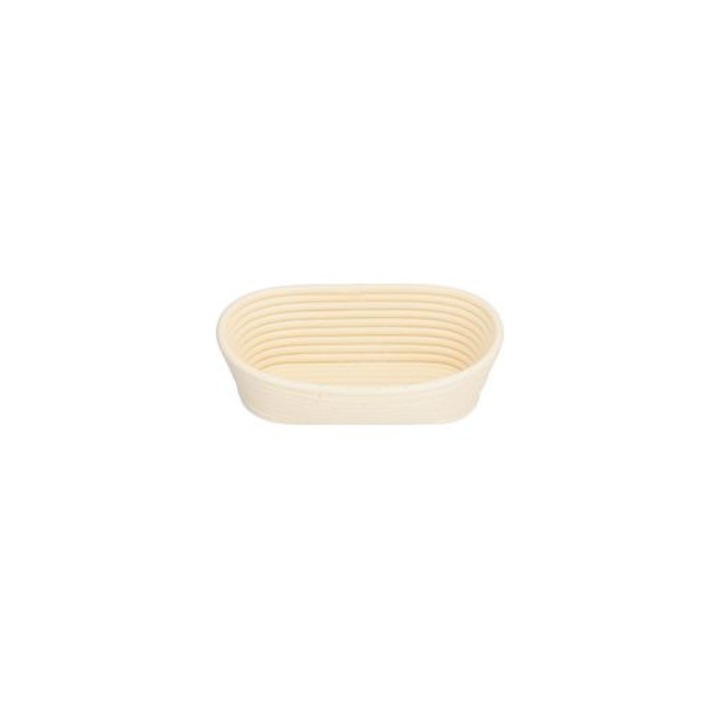 Cos pentru dospit paine, plastic, alb, oval