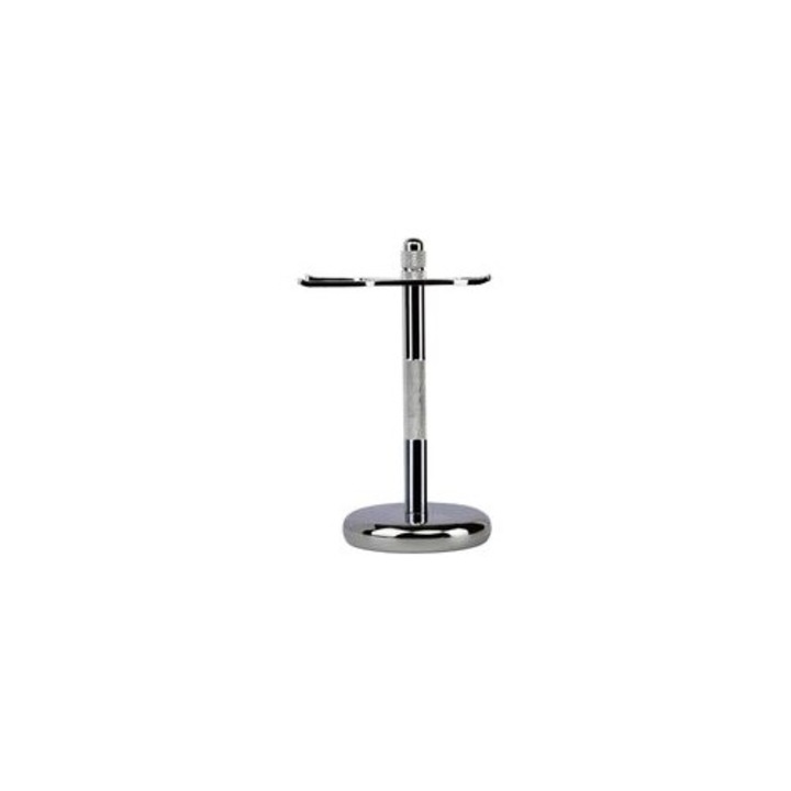 Suport rasoir si perie, metal cromat, 15.2x2.7x1.25cm, argintiu