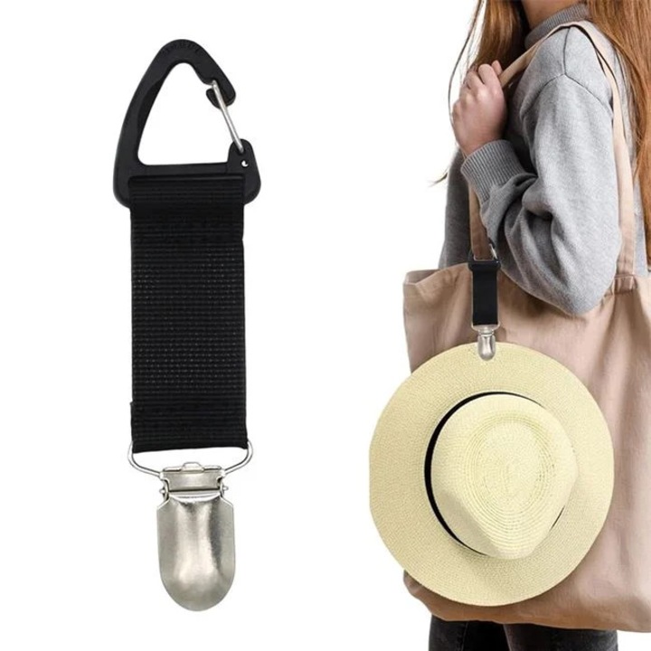 Csipeszek Fekete Táskához & Kalaphoz 17cm