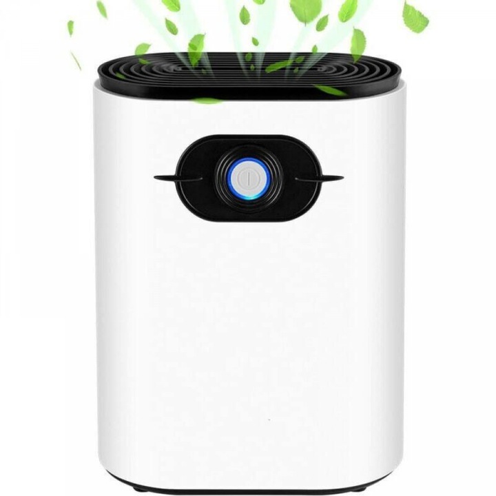 Dezumidificator electric mini 1200ml, silentios, alb, 25.5x20x11cm