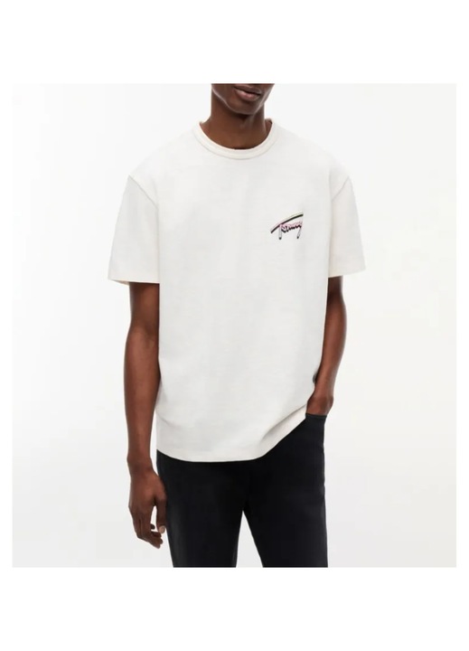 Мъжка тениска, Tommy Hilfiger, Памук, Бял, XL INTL