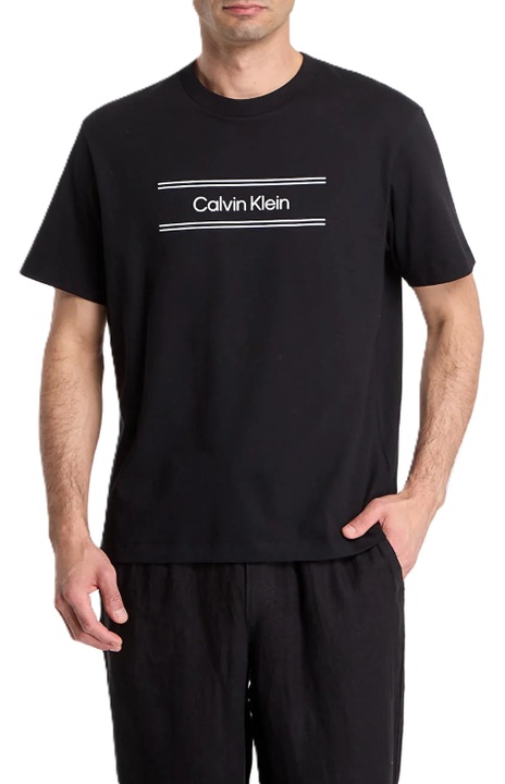 Мъжка тениска, Calvin Klein, Памук, Черен 6