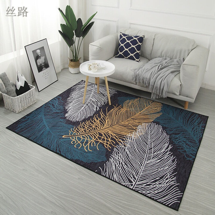 Bejárati szőnyeg, 50x80cm, poliészter, csúszásgátló, mosható, puha