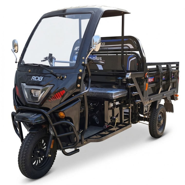 Triciclu benzina RDB B-Klass+, 150cc, 60 km/h, 4 timpi, negru + CIV inclus