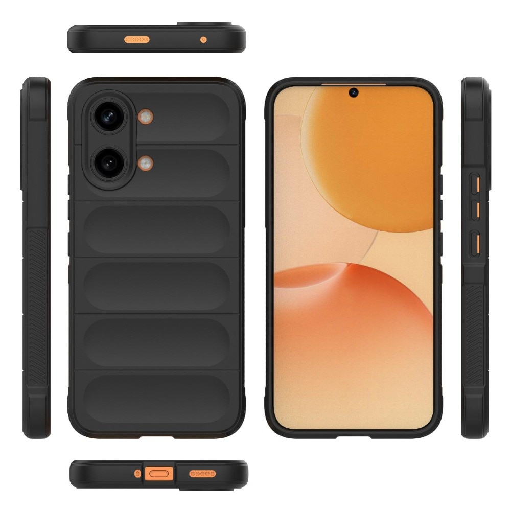 Husa pentru Xiaomi Poco X8 Pro Max DaDen® Magic Shield, Antisoc, Interior microfibra, TPU, Negru