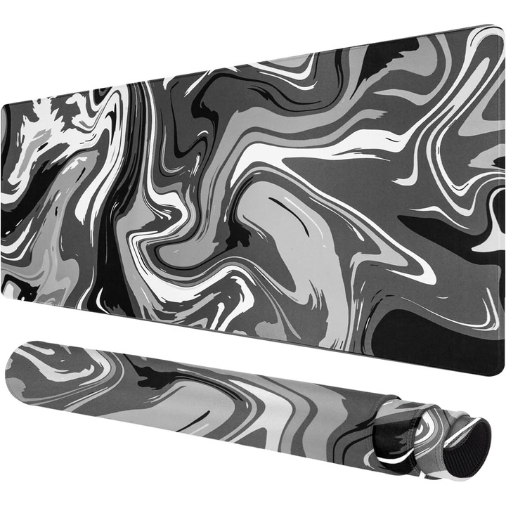 Mousepad gaming, 40x80x2cm, non-alunecare, margini cusute, multicolor