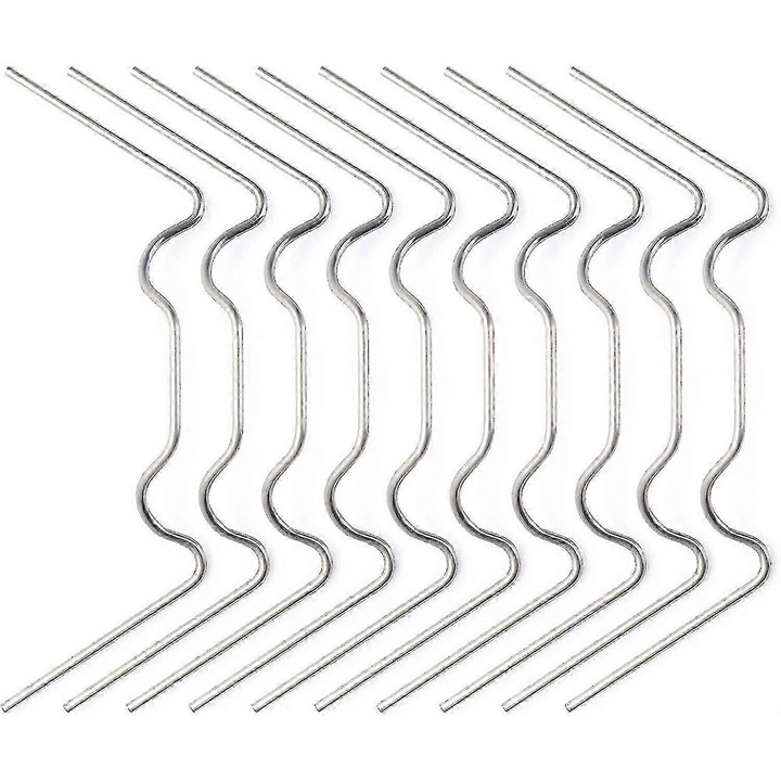 Set 120 cleme inoxidabile pentru sere, 95x35x1.6mm, rezistente la coroziune