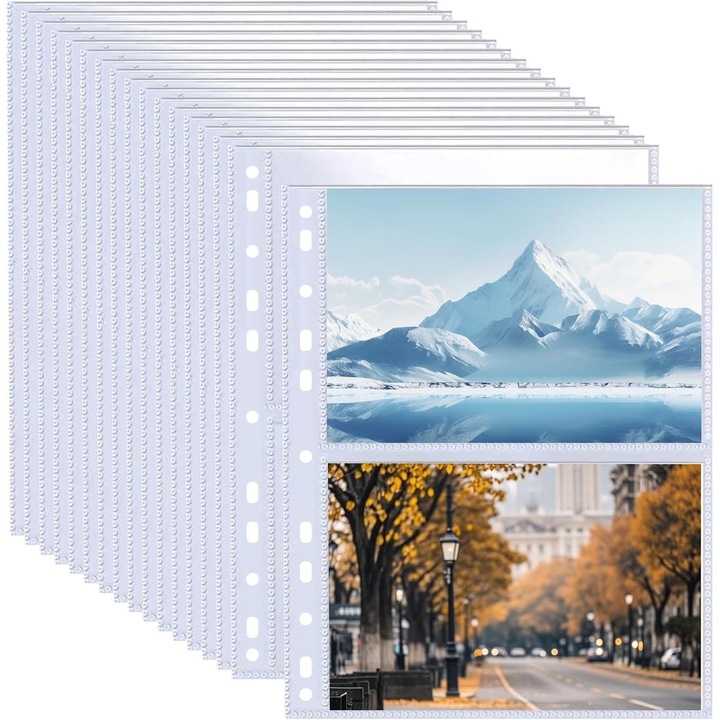 Albumul are pagini interioare goale si un design cu doua pagini, continand 30 de albume. Coperta exterioara masoara 31, 2 x 24 cm, iar pagina interioara masoara 21, 9 x 15, 2 cm