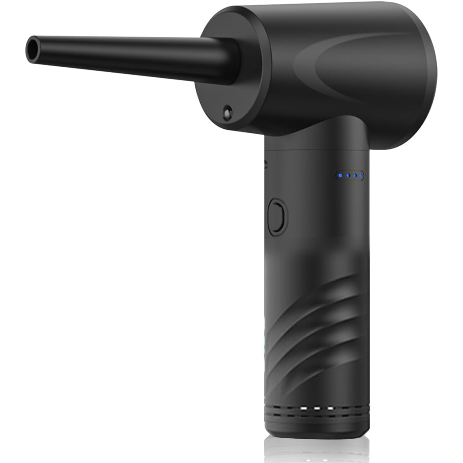 Aspirator portabil fara fir, suflant electric reincarcabil, 53.000 rpm, baterie 6000 mAh, autonomie 28 min, 6 duze incluse, negru, 1 buc