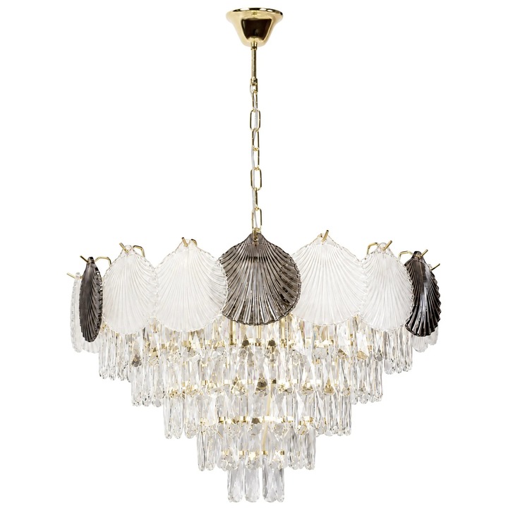 Toolight SWE084-CP mennyezeti függőlámpa 60cm Arany 12, 5x61, 5x89cm
