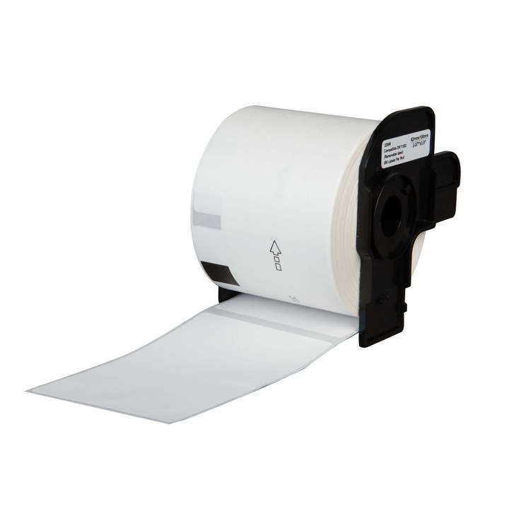 Role etichete compatibile Brother DK-11202 albe, 62mm x 100mm, 300 etichete, cu suport, pentru P-Touch QL 1000 Series / QL 1050 / QL 1050 N / QL 1060 N / QL 500 / QL 550 / QL 560 / QL 560 Series