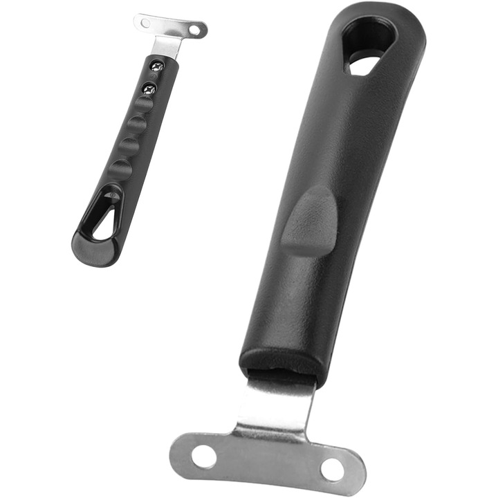 Cserélhető serpenyőfogantyú, levehető, hőálló, mosható és ergonomikus, fekete, 1 db