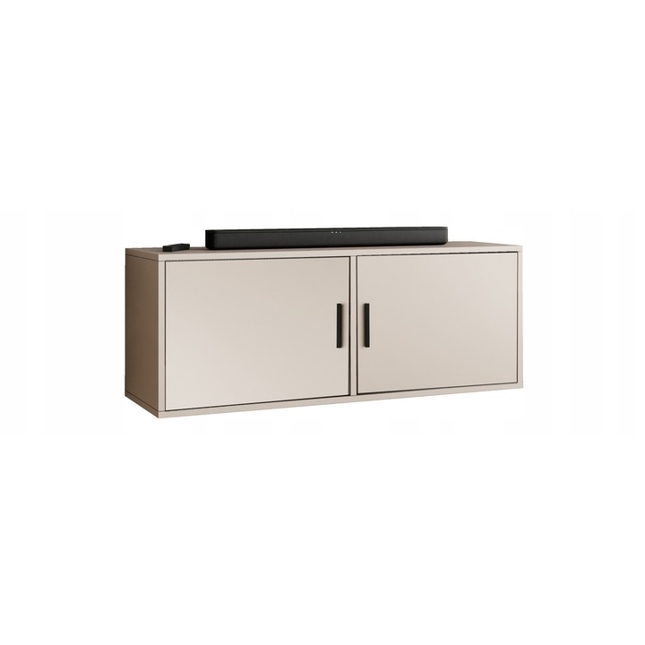 KIER ROJO 2 TV szekrény 2 ajtóval – laminált forgácslap nappali bútor, 104x42x38 cm – Többszínű, prémium minőség, saját összeszerelés
