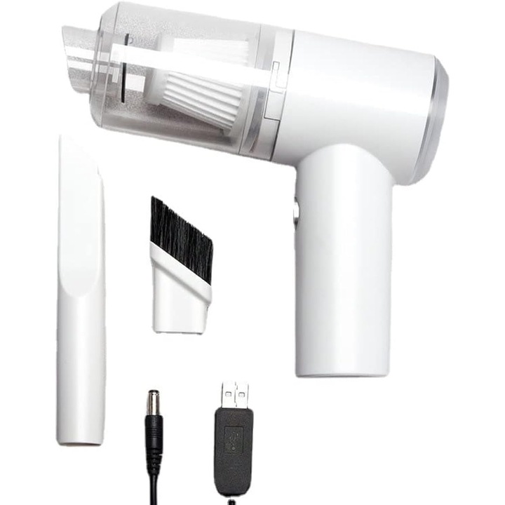 Aspirator auto mini portabil 6000Pa 2200mAh LED