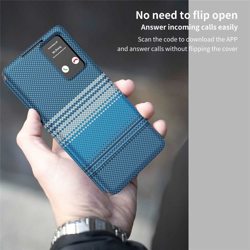 Husa pentru Samsung Galaxy S26 Ultra Smart View din piele, Model Gradient, Raspuns apel fara deschidere, Protectie 360°, Inchidere Magnetica, Protectie Camera, Protectie Sporita, Albastru