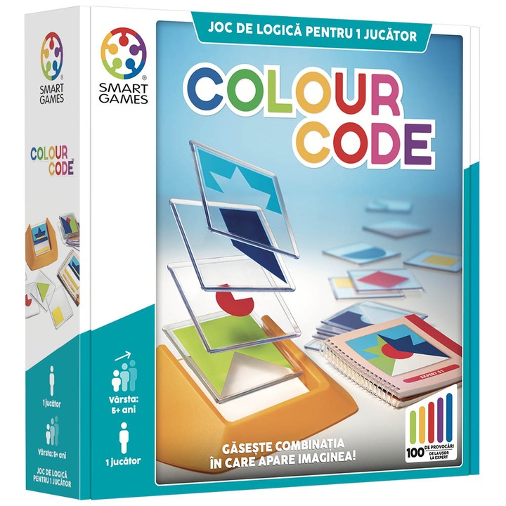 Joc Smart Games, Colour Codel, un jucator, +5 ani, lb. romana