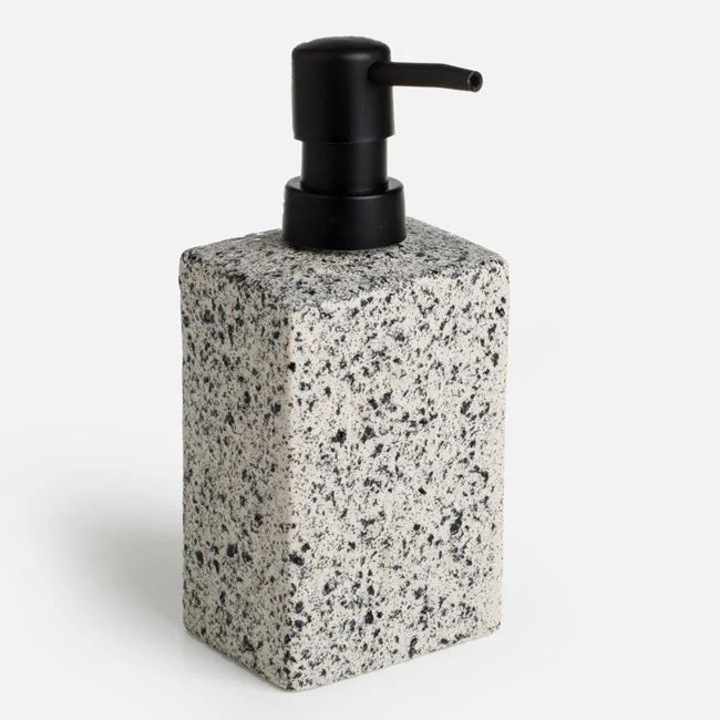 Dozator din Ceramica Gri cu Textura de Piatra 350ml