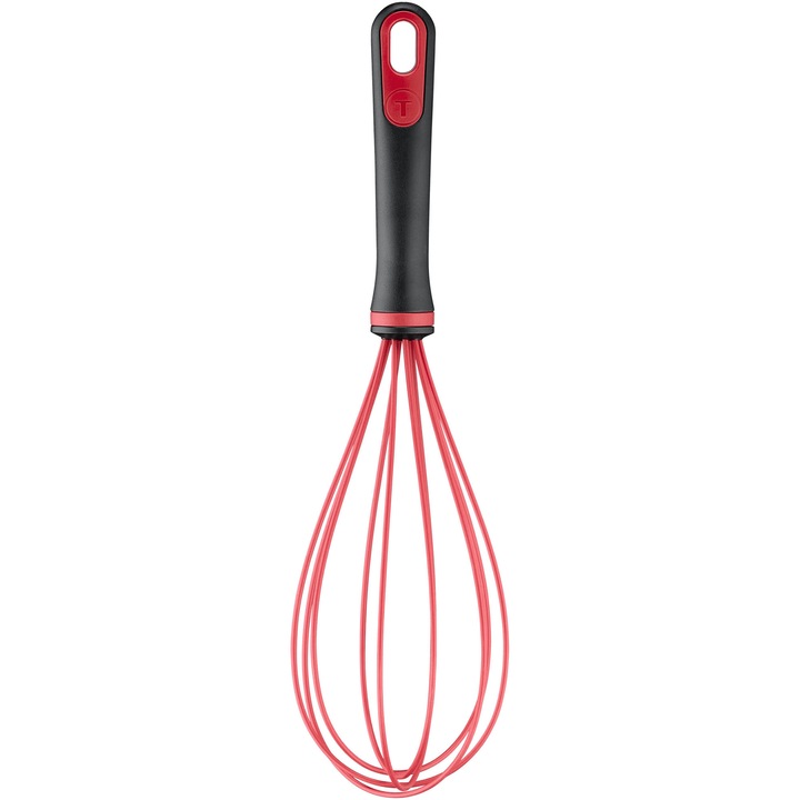Tefal Ingenio+ habverő, mosogatógépben mosható, szilikon, Piros/fekete