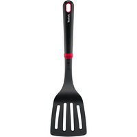 Spatula cu fante Tefal Ingenio+, rezistenta la temperaturi inalte, compatibilitate cu masina de spalat vase, plastic, negru & rosu