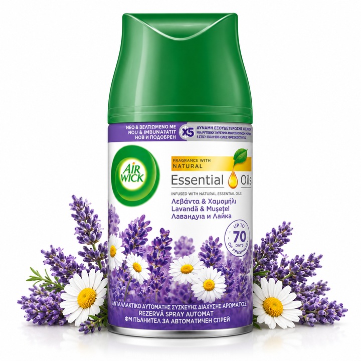 Air Wick® Levendula és Kamilla szobaillatosító utántöltő, spray, 250 ml