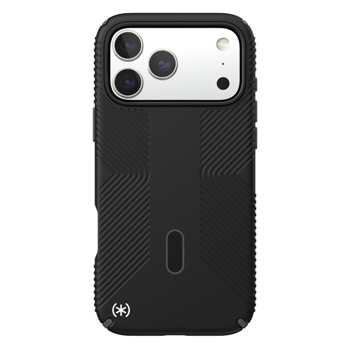 Speck Presidio2 Grip ClickLock tok MagSafe-kompatibilis iPhone 17 Pro Max készülékhez, Fekete