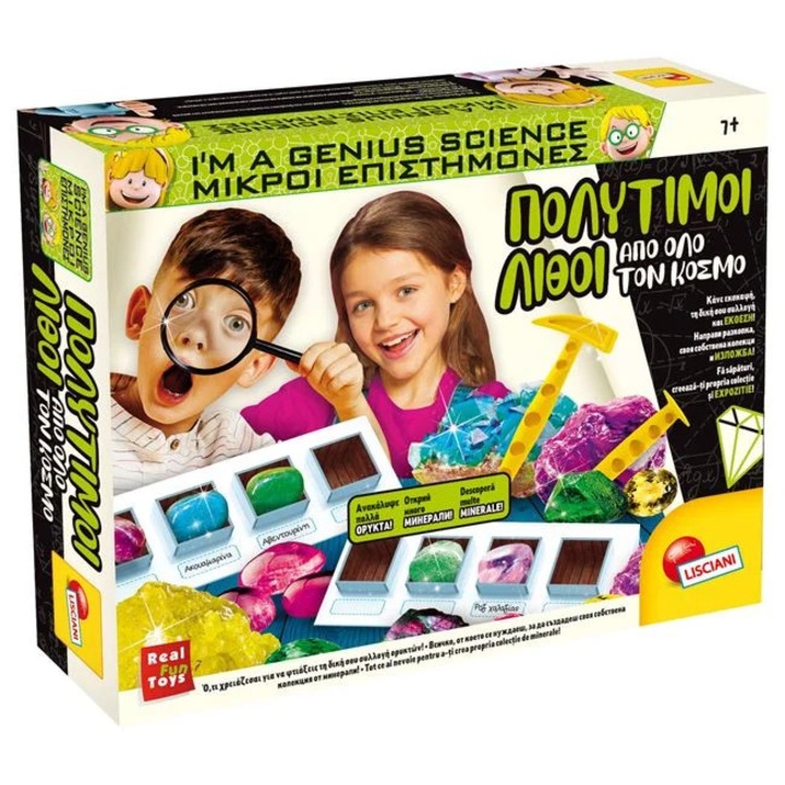 Set educativ pietre pretioase cu unelte pentru copii