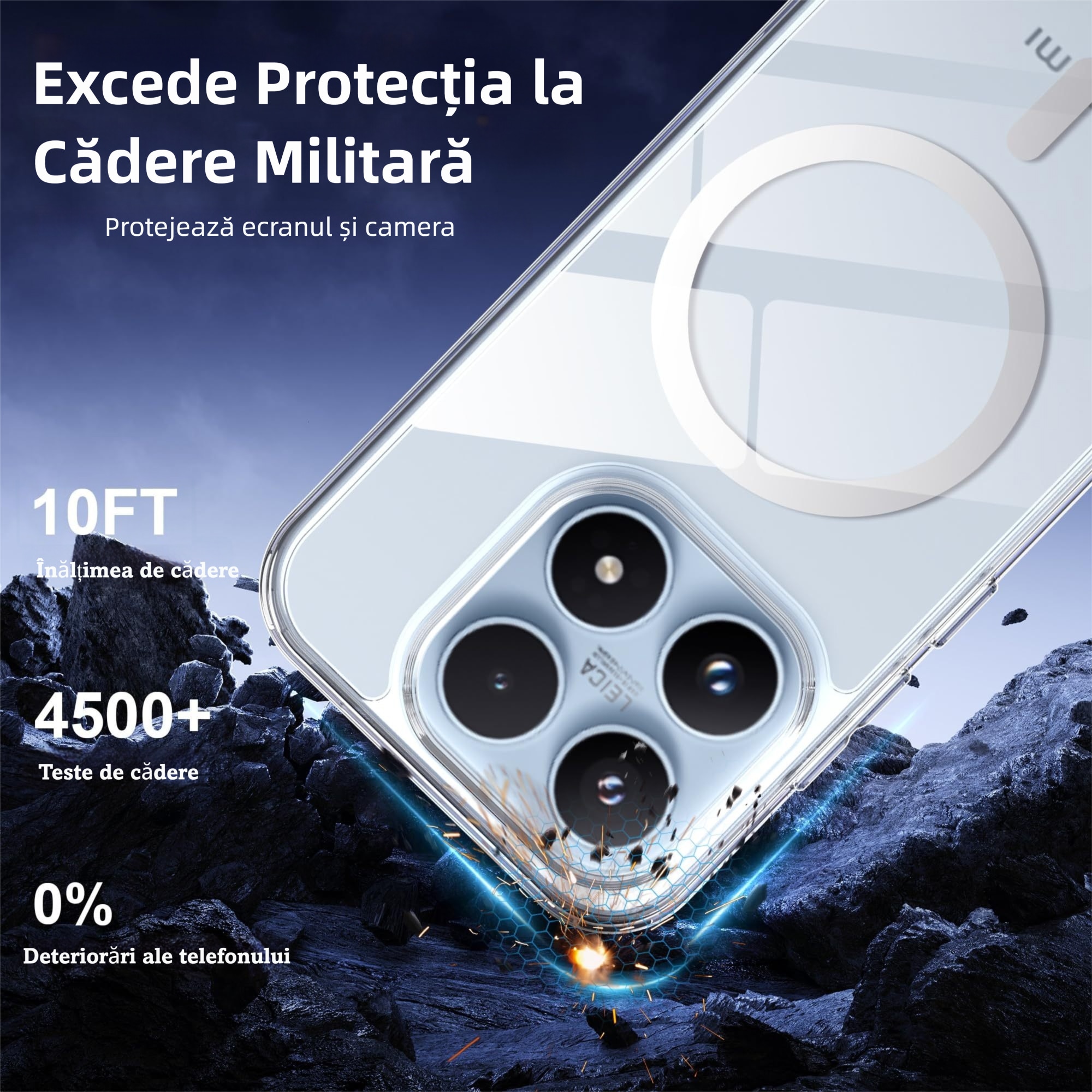 Husa de Protectie compatibila cu Xiaomi 17, MOGU, Carcasa MagSafe, Incarcare Wireless, Margini Ridicate pentru Protectia Ecranului, Decupaje Precise, Rezistenta la impact, TPU, Transparenta