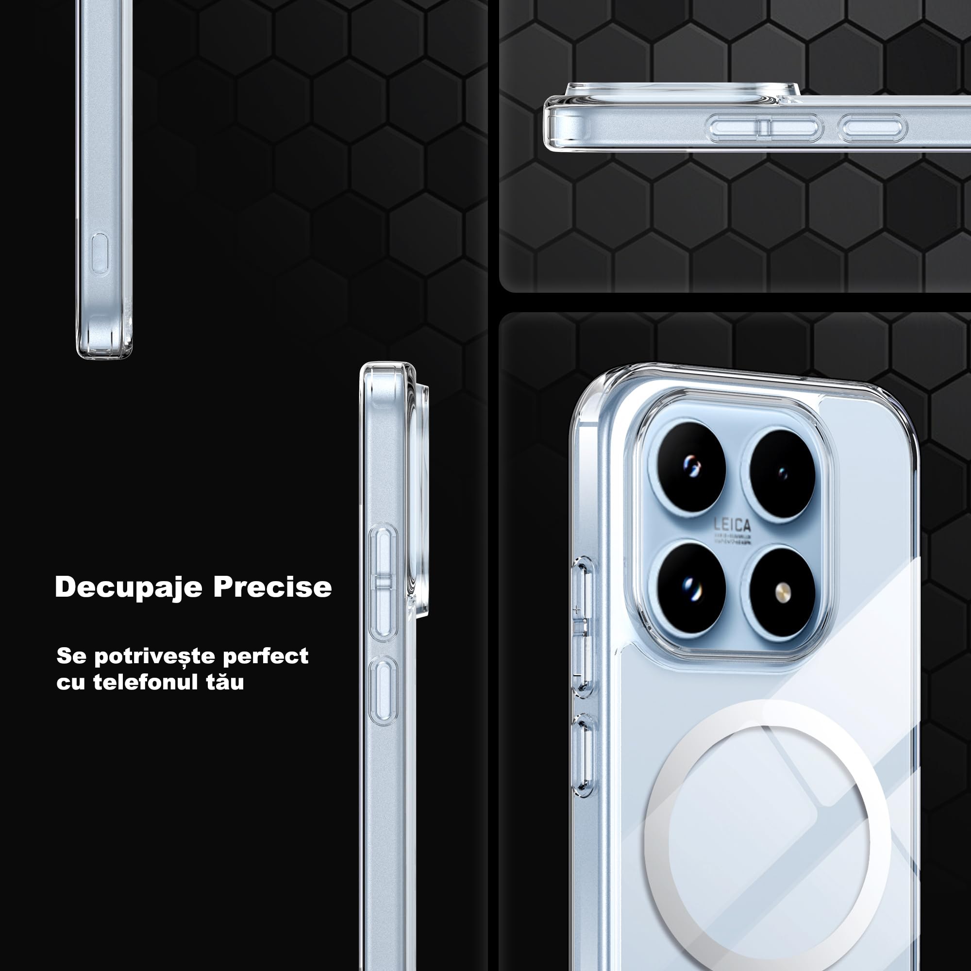 Husa de Protectie compatibila cu Xiaomi 17, MOGU, Carcasa MagSafe, Incarcare Wireless, Margini Ridicate pentru Protectia Ecranului, Decupaje Precise, Rezistenta la impact, TPU, Transparenta