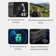 Camera frontala 1080P, camera de actiune, senzor 2.0MP, unghi reglabil 45°, LED cu detectare prin gest, inregistrare H.264 MP4, incarcare rapida, Negru, 1 buc