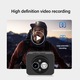 Camera frontala 1080P, camera de actiune, senzor 2.0MP, unghi reglabil 45°, LED cu detectare prin gest, inregistrare H.264 MP4, incarcare rapida, Negru, 1 buc