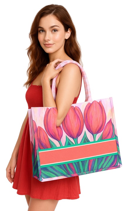 Geanta SUMMER SHOPPER, Lalele